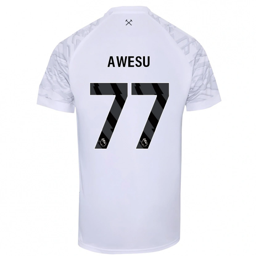 Danxen Mænd Lanre Awesu #77 Hvid Sort Målmandstrøje 2025/26 Trøje T-shirt