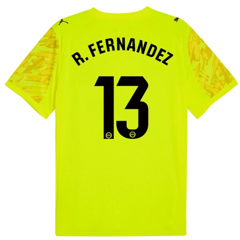 Danxen Mænd Raúl Fernández #13 Gul Sort Målmandstrøje 2025/26 Trøje T-shirt