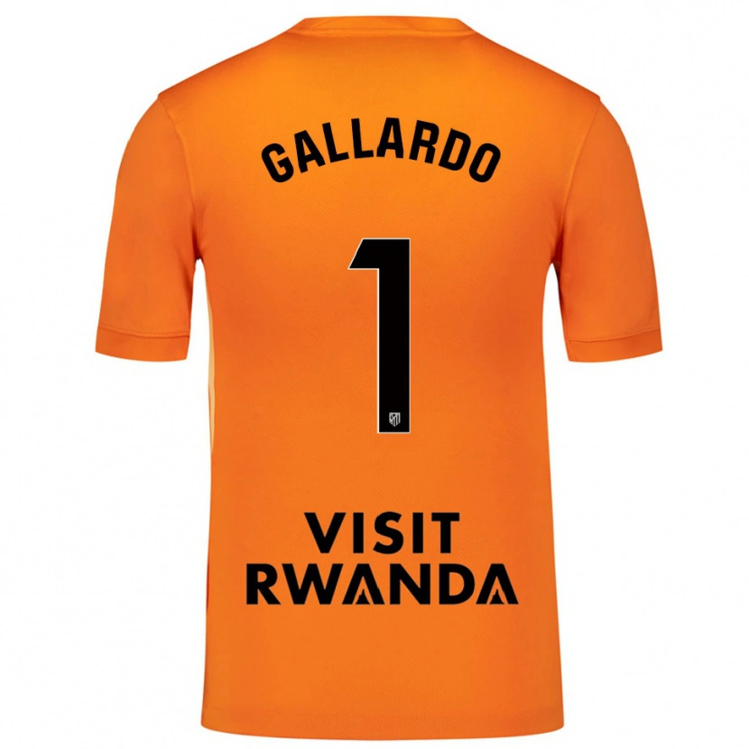 Danxen Mænd Lola Gallardo #1 Orange Sort Målmandstrøje 2025/26 Trøje T-shirt