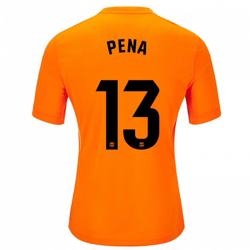 Danxen Mænd Iñaki Peña #13 Orange Sort Målmandstrøje 2025/26 Trøje T-shirt