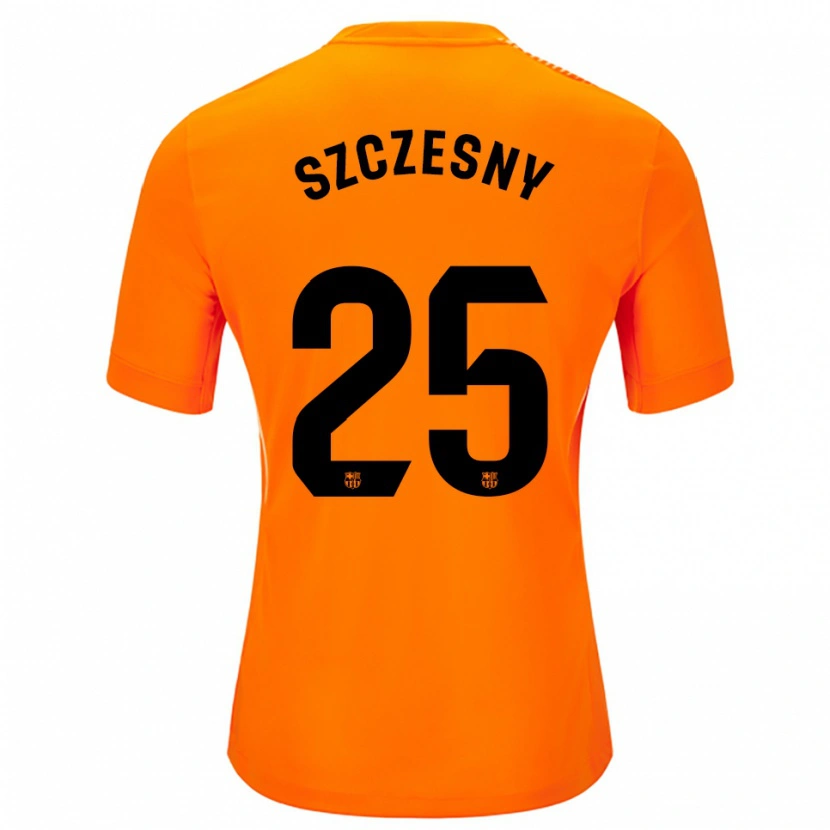 Danxen Mænd Wojciech Szczesny #25 Orange Sort Målmandstrøje 2025/26 Trøje T-shirt