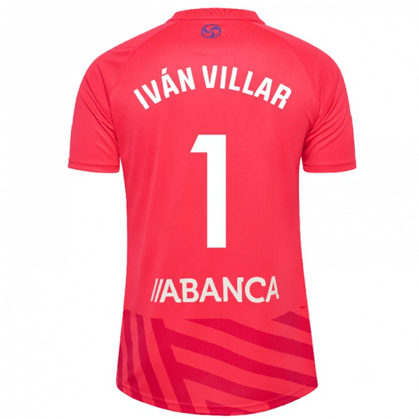 Danxen Mænd Iván Villar #1 Rød Hvid Målmandstrøje 2025/26 Trøje T-shirt