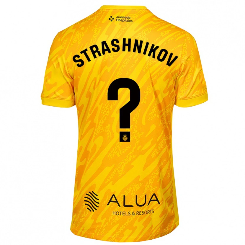 Danxen Mænd Nikolay Strashnikov #0 Orange Sort Målmandstrøje 2025/26 Trøje T-shirt
