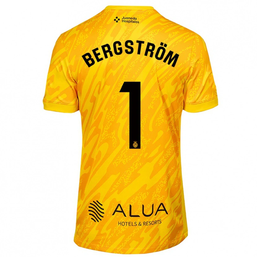 Danxen Mænd Lucas Bergström #1 Orange Sort Målmandstrøje 2025/26 Trøje T-shirt