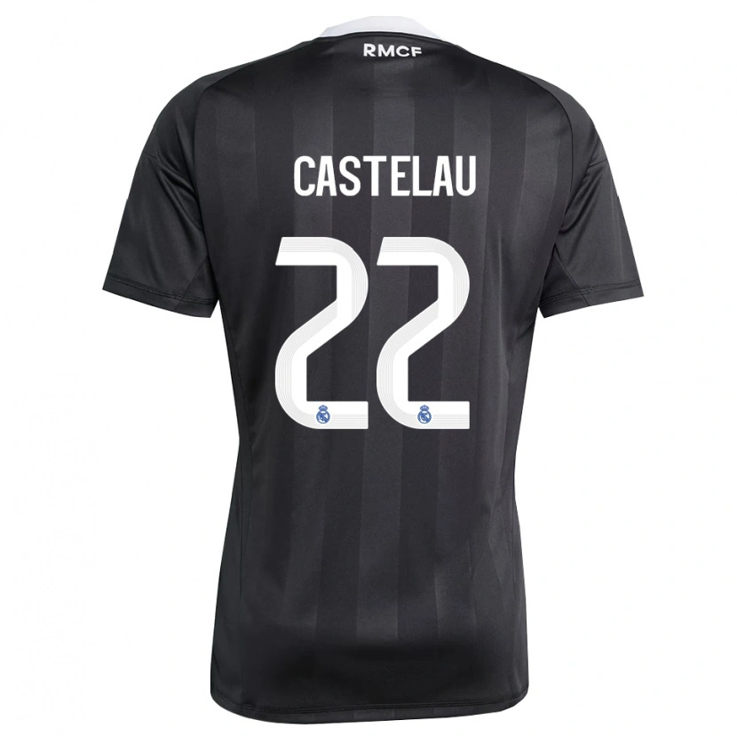Danxen Mænd Alber Castelau #22 Sort Hvid Målmandstrøje 2025/26 Trøje T-shirt