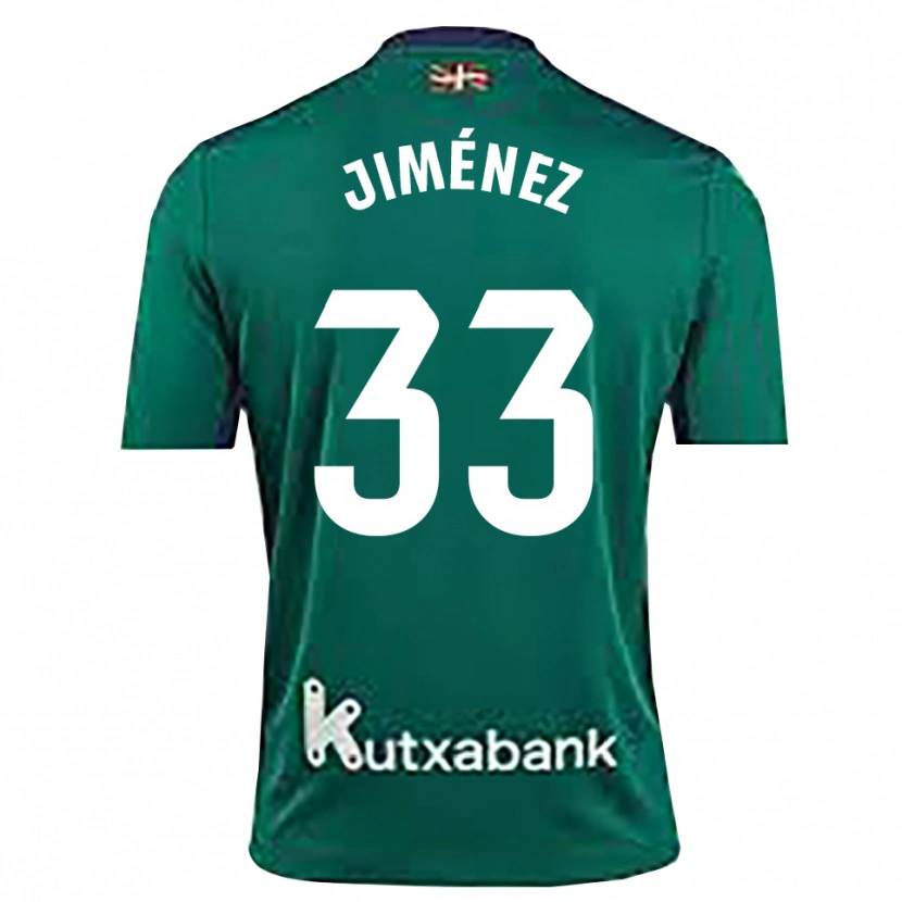 Danxen Mænd Javier Jiménez #33 Marineblå Grøn Målmandstrøje 2025/26 Trøje T-shirt