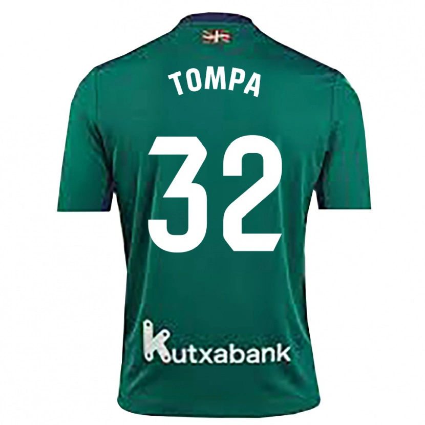 Danxen Mænd Ákos Tompa #32 Marineblå Grøn Målmandstrøje 2025/26 Trøje T-shirt