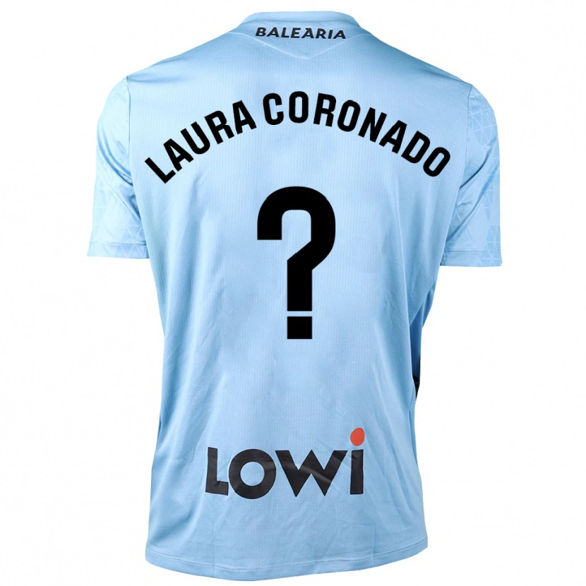 Danxen Mænd Laura Coronado Vilchez #0 Lyseblå Sort Målmandstrøje 2025/26 Trøje T-shirt
