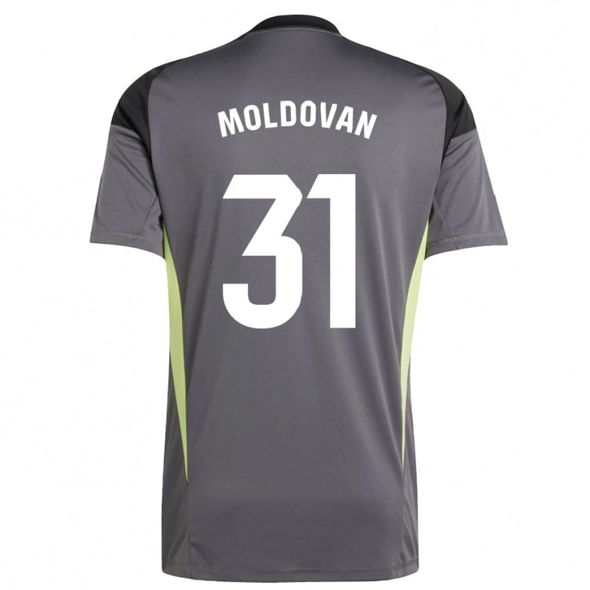 Danxen Mænd Horațiu Moldovan #31 Mørk Grå Sort Målmandstrøje 2025/26 Trøje T-shirt