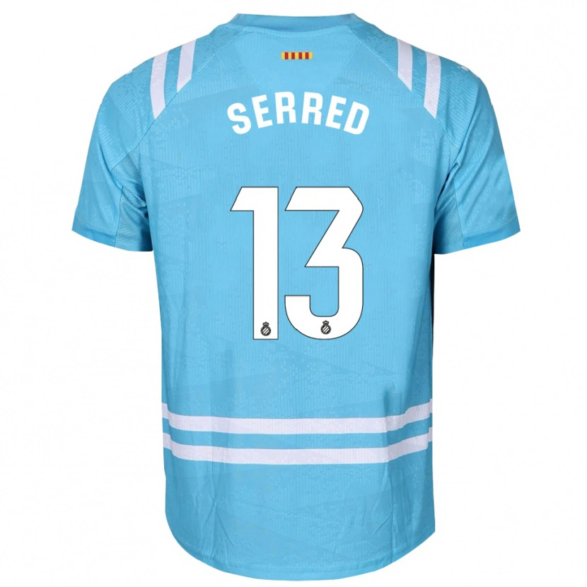 Danxen Mænd Llorenç Serred #13 Lyseblå Hvid Målmandstrøje 2025/26 Trøje T-shirt