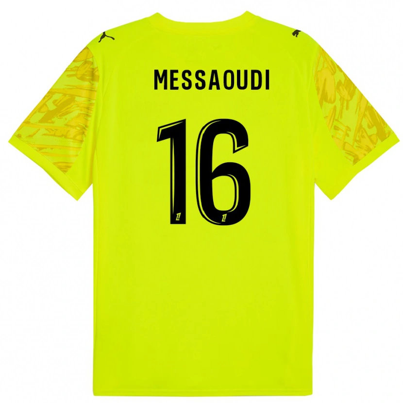 Danxen Mænd Fedwan Messaoudi #16 Fluorescerende Grøn Sort Målmandstrøje 2025/26 Trøje T-shirt