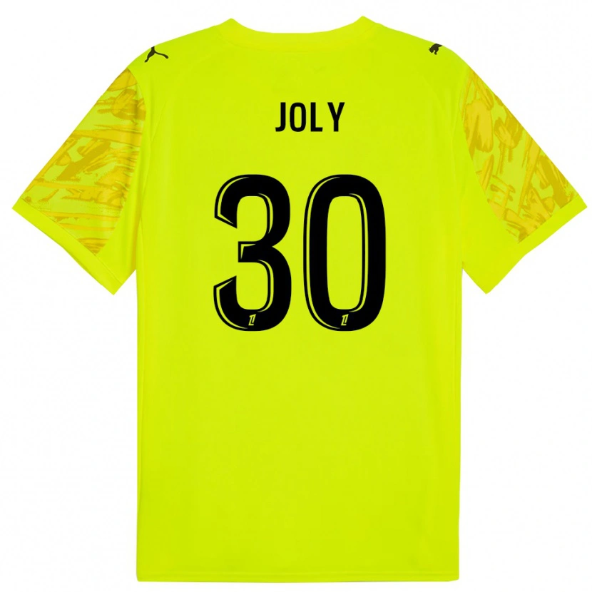 Danxen Mænd Blandine Joly #30 Fluorescerende Grøn Sort Målmandstrøje 2025/26 Trøje T-shirt