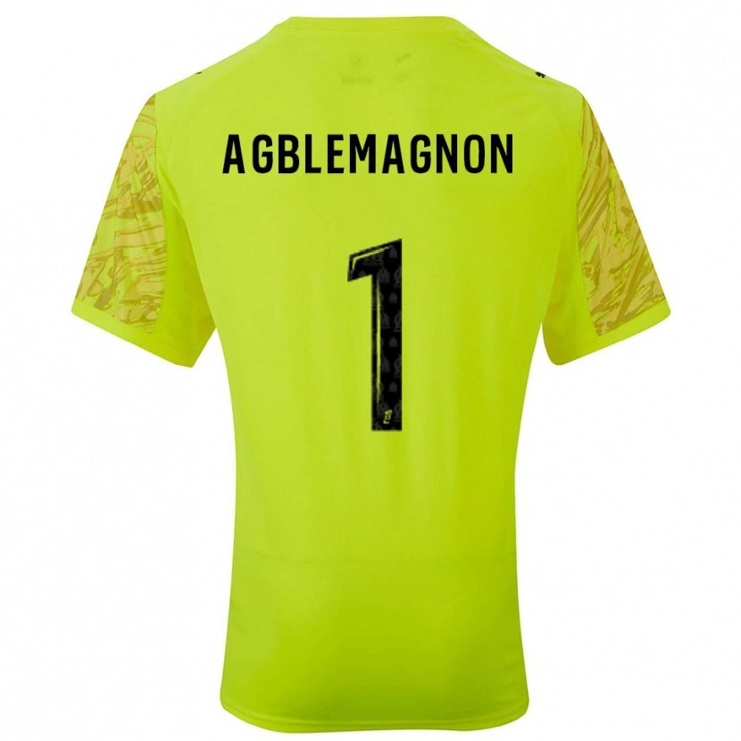 Danxen Mænd Jordan Agblemagnon #1 Fluorescerende Grøn Sort Målmandstrøje 2025/26 Trøje T-shirt
