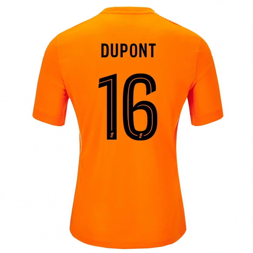 Danxen Mænd Raphaël Dupont #16 Orange Sort Målmandstrøje 2025/26 Trøje T-shirt
