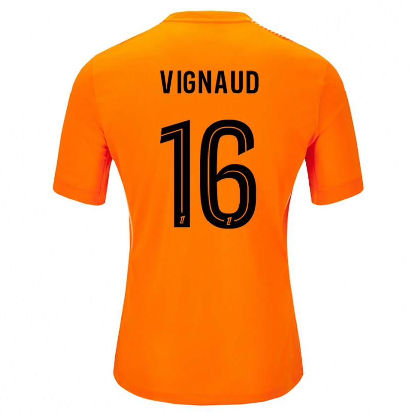 Danxen Mænd Arthur Vignaud #16 Orange Sort Målmandstrøje 2025/26 Trøje T-shirt