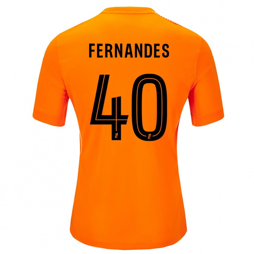 Danxen Mænd Alyssa Fernandes #40 Orange Sort Målmandstrøje 2025/26 Trøje T-shirt