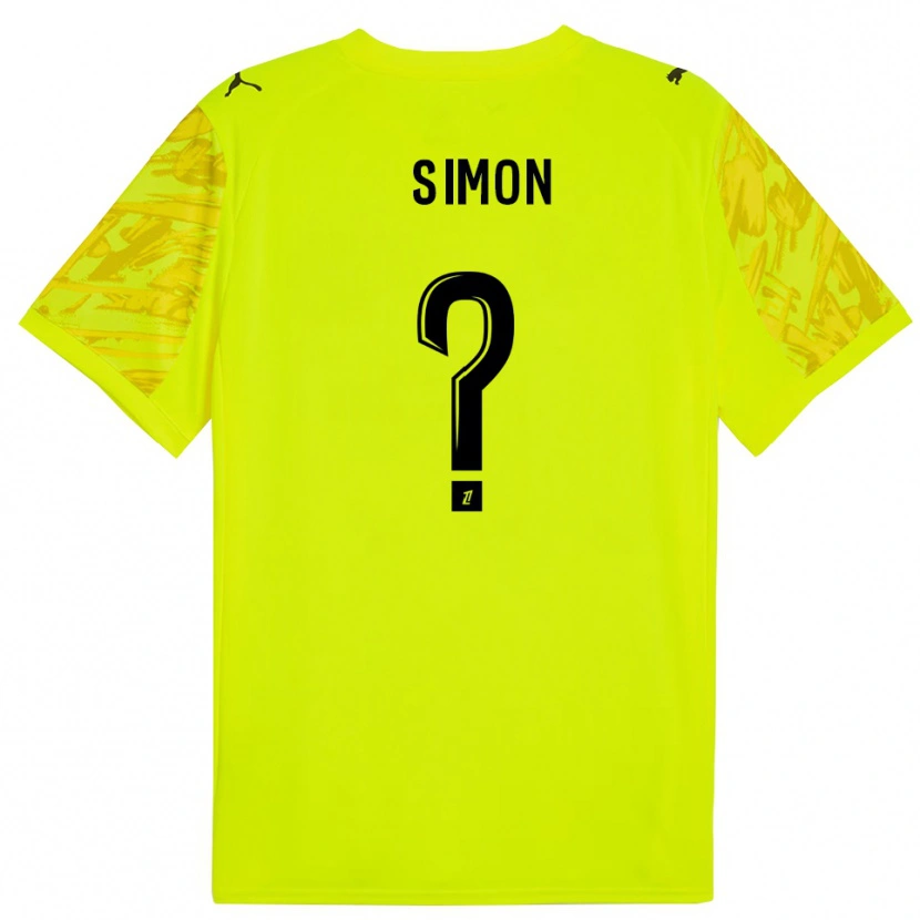 Danxen Mænd Jules Simon #0 Fluorescerende Grøn Gul Målmandstrøje 2025/26 Trøje T-shirt