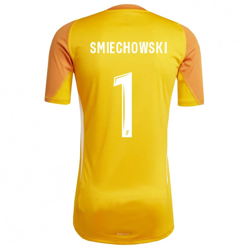 Danxen Mænd Artur Smiechowski #1 Orange Hvid Målmandstrøje 2025/26 Trøje T-shirt