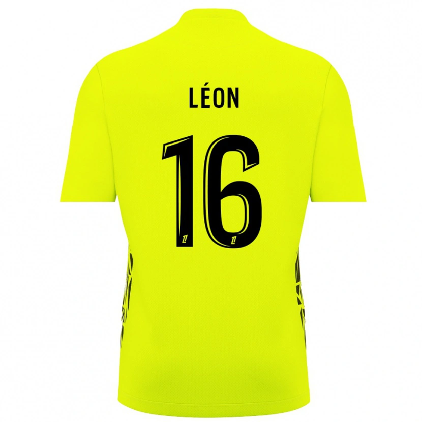 Danxen Mænd Donovan Léon #16 Fluorescerende Grøn Målmandstrøje 2025/26 Trøje T-shirt