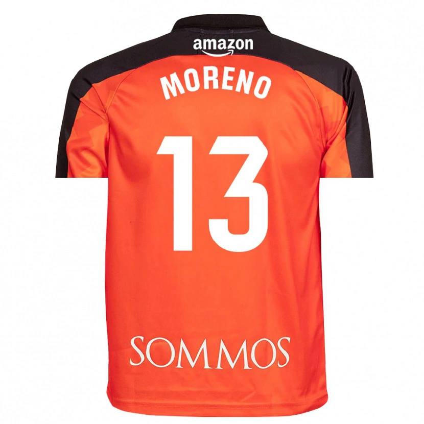 Danxen Mænd Eloy Moreno #13 Orange Sort Målmandstrøje 2025/26 Trøje T-shirt