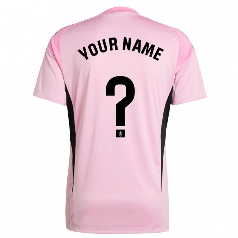 Danxen Mænd Real Zaragoza Lys Pink Sort Målmandstrøje 2025/26 Trøje T-shirt