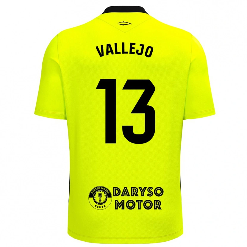 Danxen Mænd Guillermo Vallejo #13 Gul Grøn Sort Målmandstrøje 2025/26 Trøje T-shirt