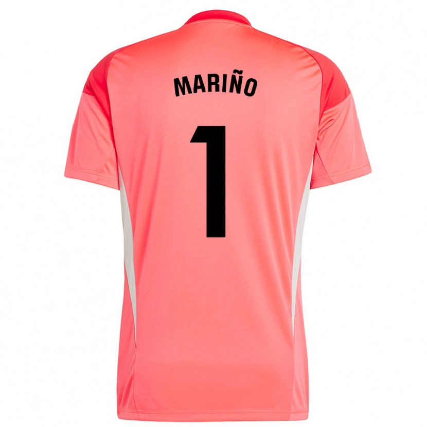 Danxen Mænd Diego Mariño #1 Orange Rød Målmandstrøje 2025/26 Trøje T-shirt