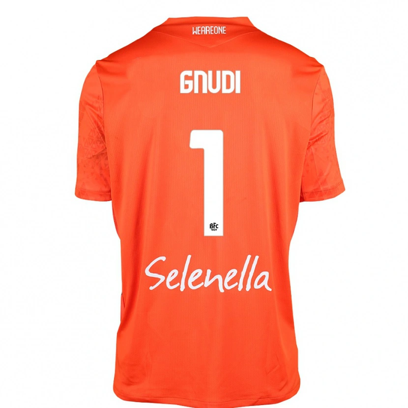 Danxen Mænd Riccardo Gnudi #1 Orange Sort Hvid Målmandstrøje 2025/26 Trøje T-shirt