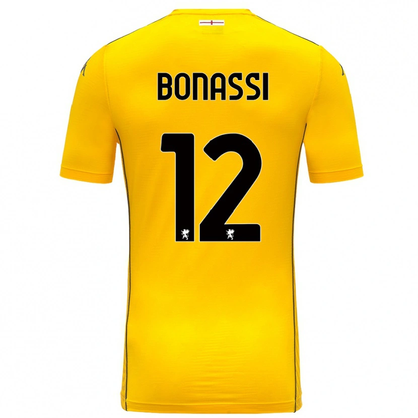 Danxen Mænd Lorenzo Bonassi #12 Mørk Gul Sort Målmandstrøje 2025/26 Trøje T-shirt