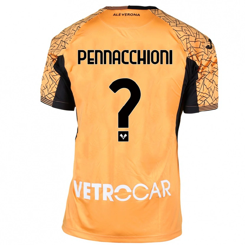 Danxen Mænd Jacopo Pennacchioni #0 Orange Sort Hvid Målmandstrøje 2025/26 Trøje T-shirt