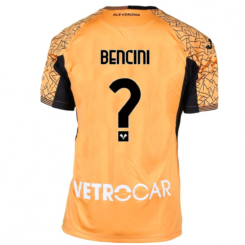 Danxen Mænd Mattia Bencini #0 Orange Sort Hvid Målmandstrøje 2025/26 Trøje T-shirt