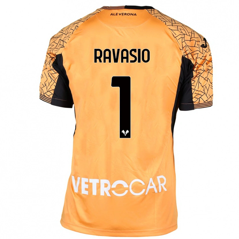 Danxen Mænd Manuel Ravasio #1 Orange Sort Hvid Målmandstrøje 2025/26 Trøje T-shirt