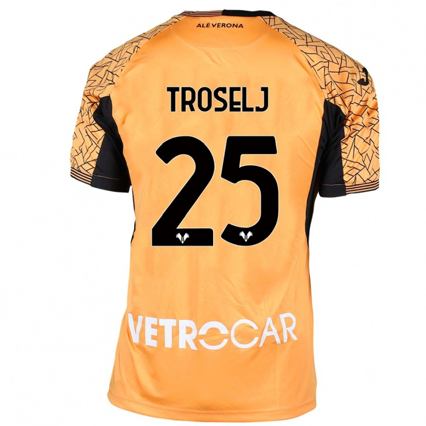 Danxen Mænd Ethan Troselj #25 Orange Sort Hvid Målmandstrøje 2025/26 Trøje T-shirt