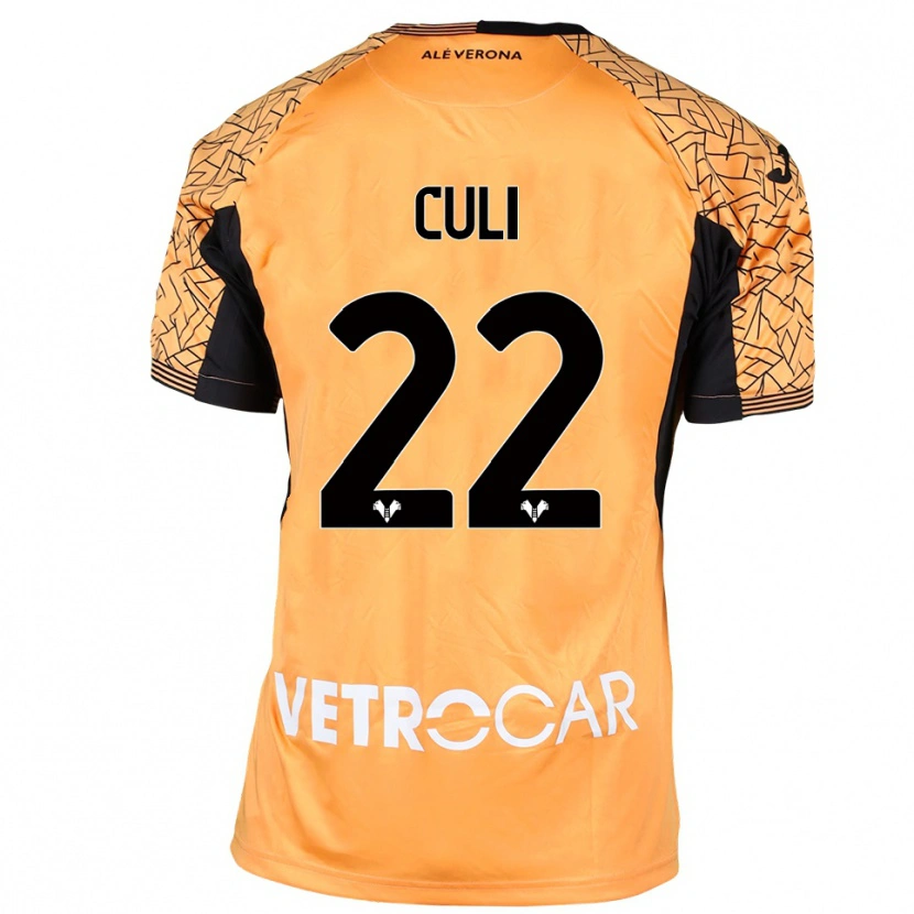 Danxen Mænd Daniel Culi #22 Orange Sort Hvid Målmandstrøje 2025/26 Trøje T-shirt