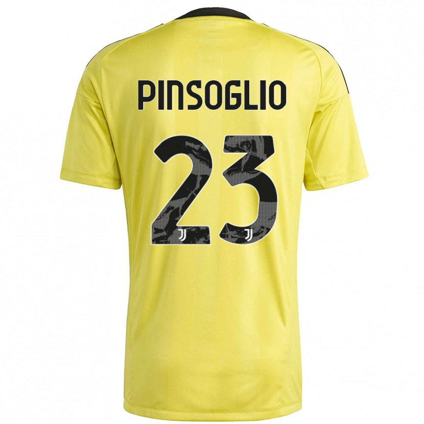 Danxen Mænd Carlo Pinsoglio #23 Gul Hvid Målmandstrøje 2025/26 Trøje T-shirt