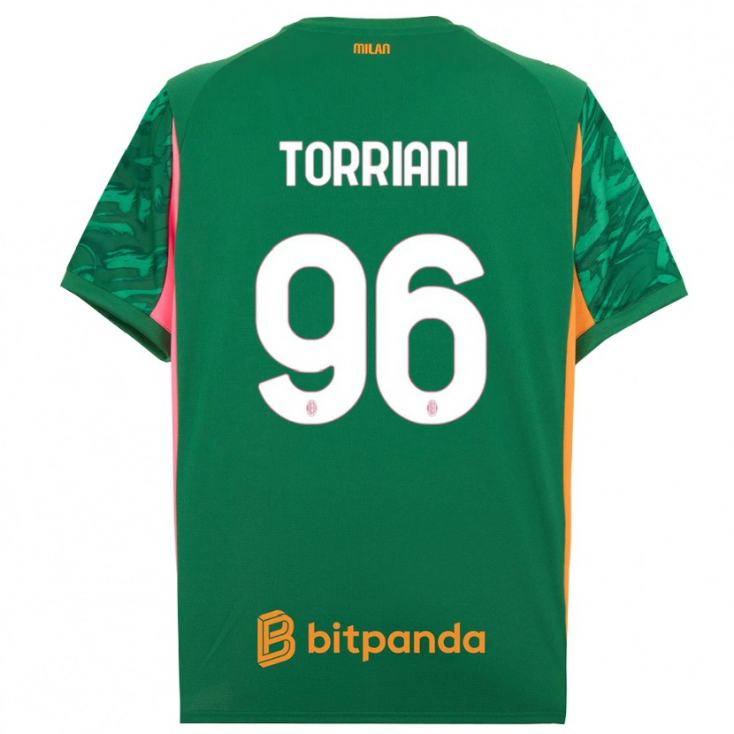Danxen Mænd Lorenzo Torriani #96 Grøn Orange Pink Målmandstrøje 2025/26 Trøje T-shirt