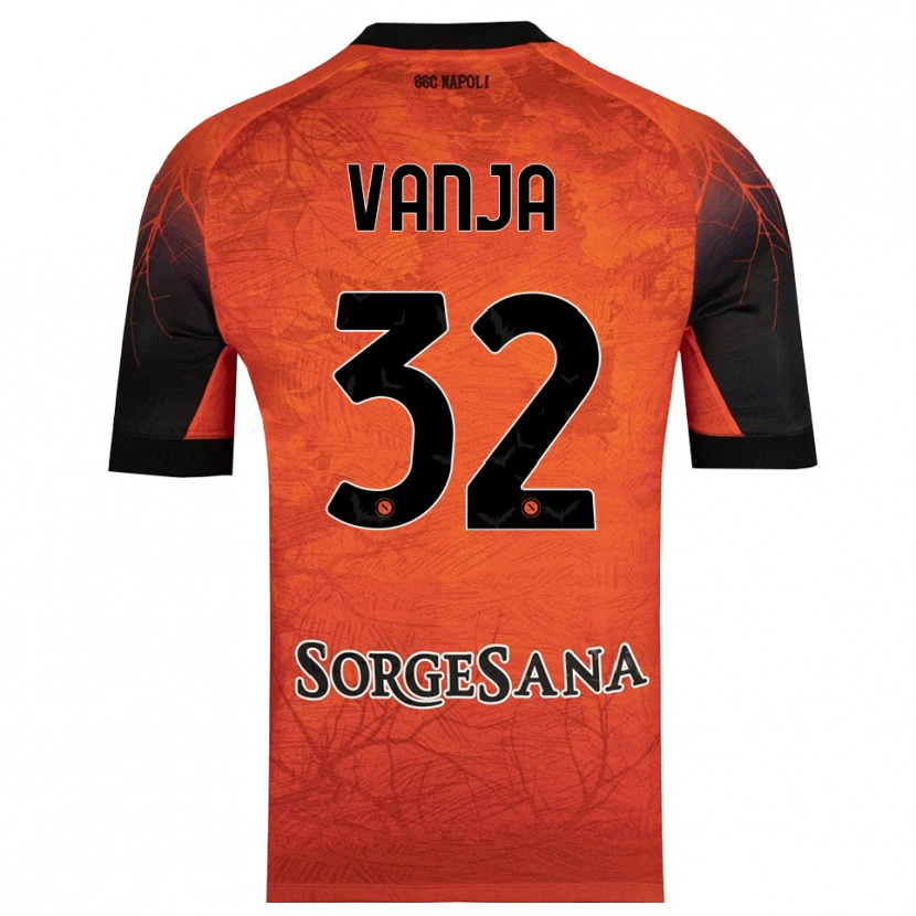 Danxen Mænd Vanja Milinković-Savić #32 Orange Rød Sort Målmandstrøje 2025/26 Trøje T-shirt