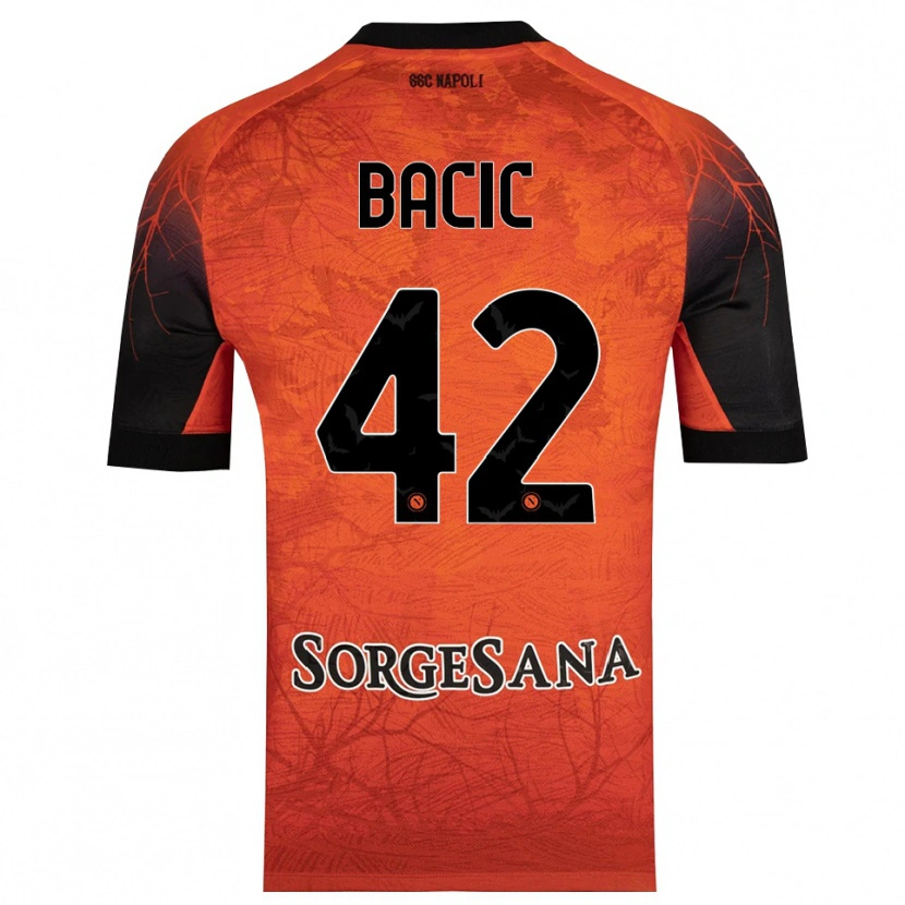 Danxen Mænd Doris Bačić #42 Orange Rød Sort Målmandstrøje 2025/26 Trøje T-shirt