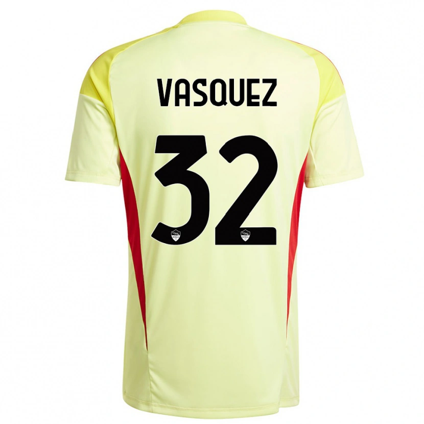 Danxen Mænd Devis Vásquez #32 Lysegul Orange Målmandstrøje 2025/26 Trøje T-shirt