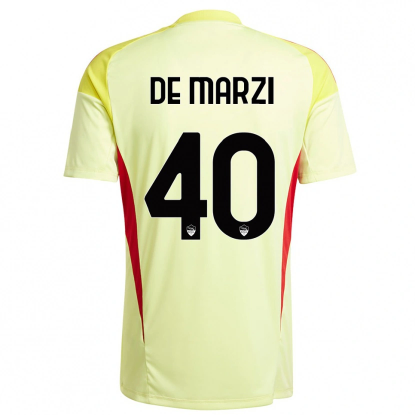Danxen Mænd Giorgio De Marzi #40 Lysegul Orange Målmandstrøje 2025/26 Trøje T-shirt
