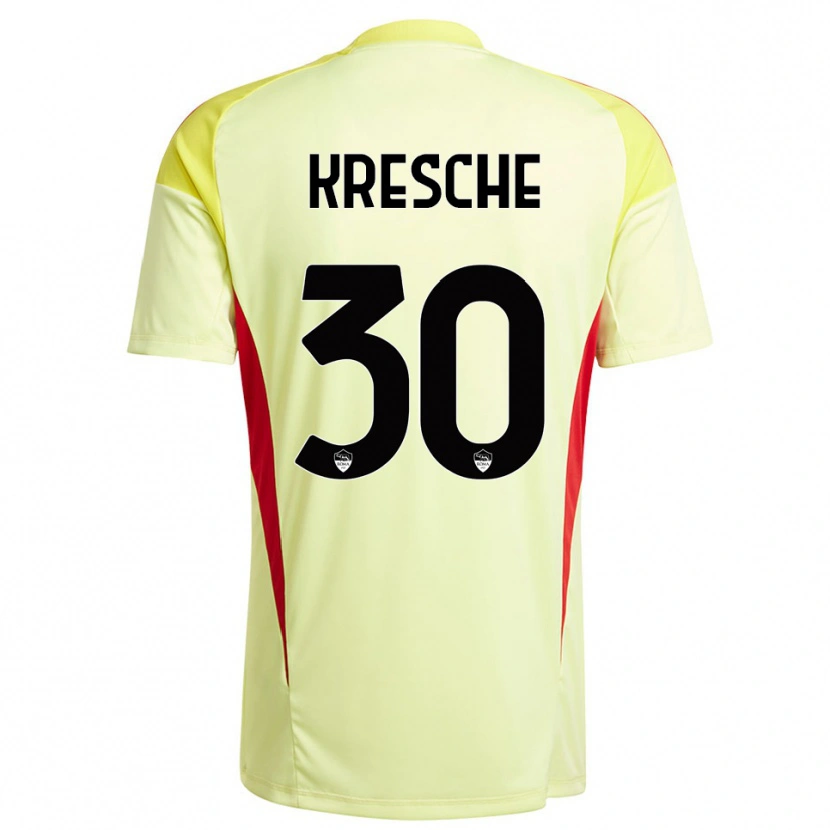 Danxen Mænd Isabella Kresche #30 Lysegul Orange Målmandstrøje 2025/26 Trøje T-shirt