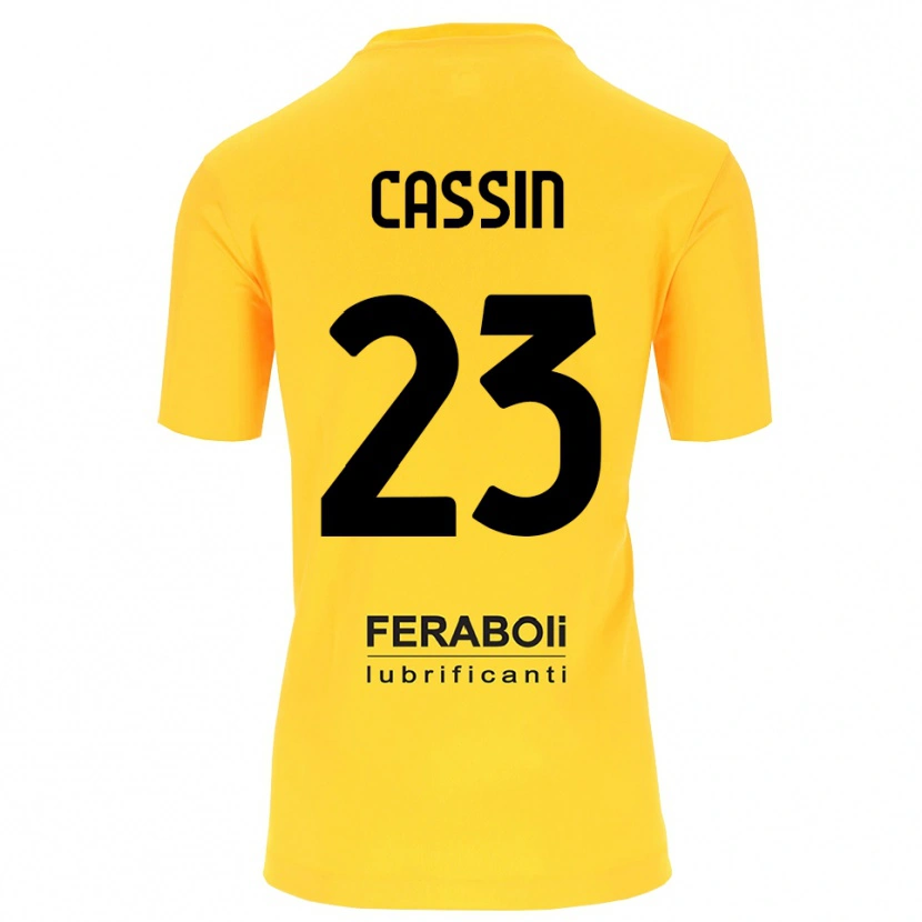 Danxen Mænd Marco Cassin #23 Gul Sort Målmandstrøje 2025/26 Trøje T-shirt
