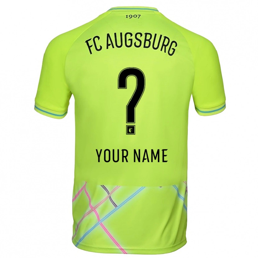 Danxen Mænd FC Augsburg Grøn Gul Sort Målmandstrøje 2025/26 Trøje T-shirt