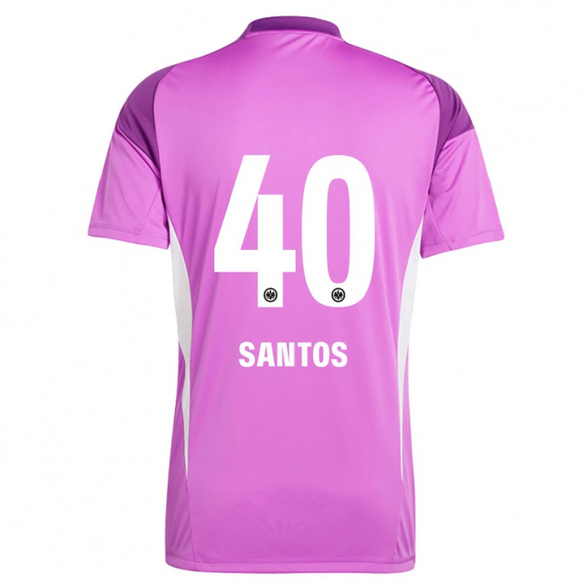 Danxen Mænd Kauã Santos #40 Lilla Hvid Målmandstrøje 2025/26 Trøje T-shirt