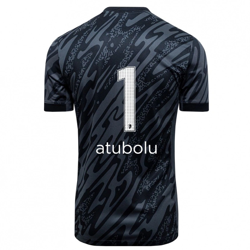 Danxen Mænd Noah Atubolu #1 Sort Hvid Målmandstrøje 2025/26 Trøje T-shirt