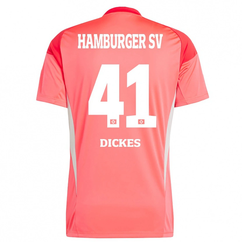 Danxen Mænd Fernando Dickes #41 Rød Orange Målmandstrøje 2025/26 Trøje T-shirt