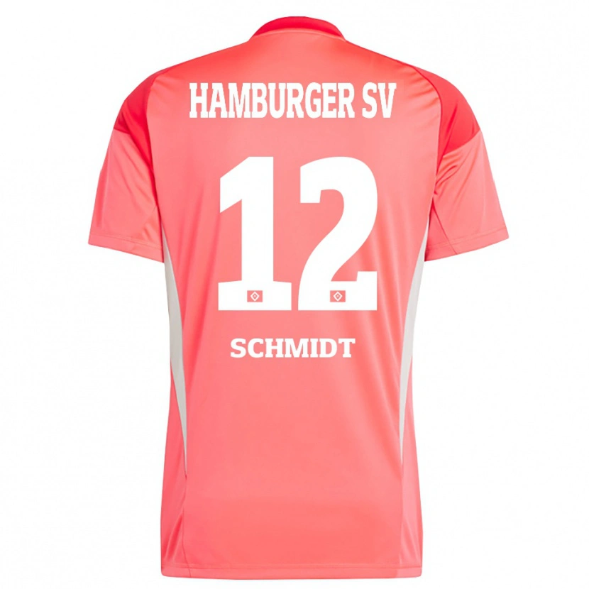 Danxen Mænd Bennet Schmidt #12 Rød Orange Målmandstrøje 2025/26 Trøje T-shirt