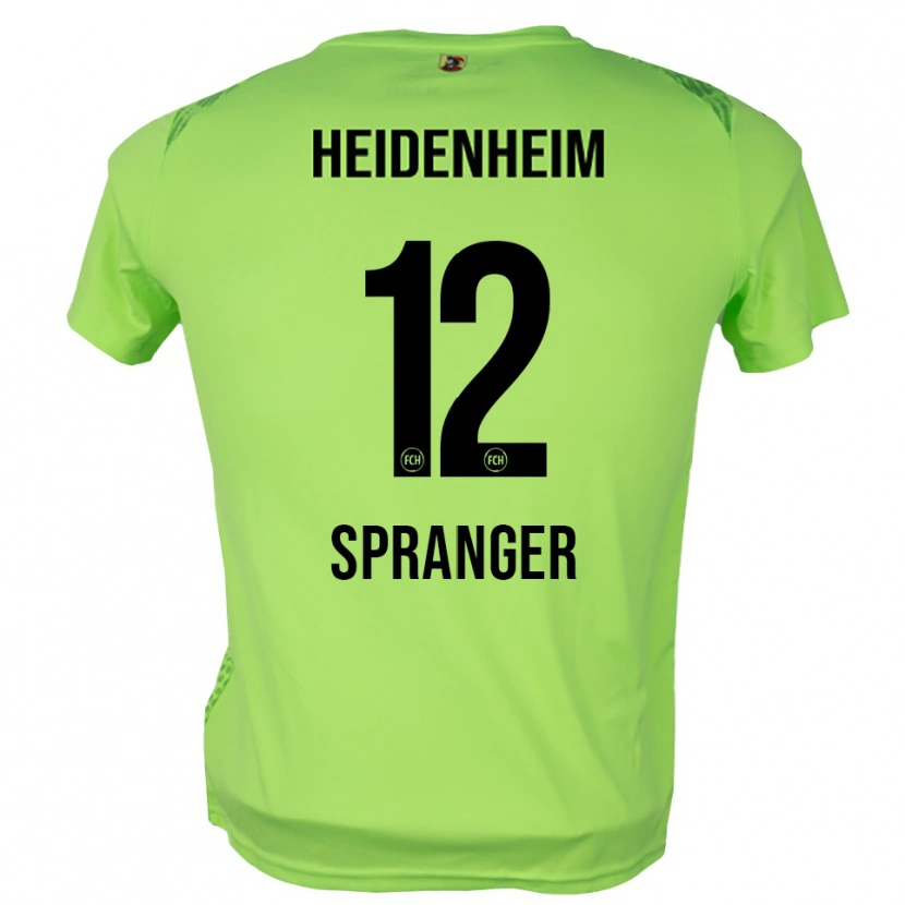Danxen Mænd Luke Spranger #12 Bleg Grøn Målmandstrøje 2025/26 Trøje T-shirt