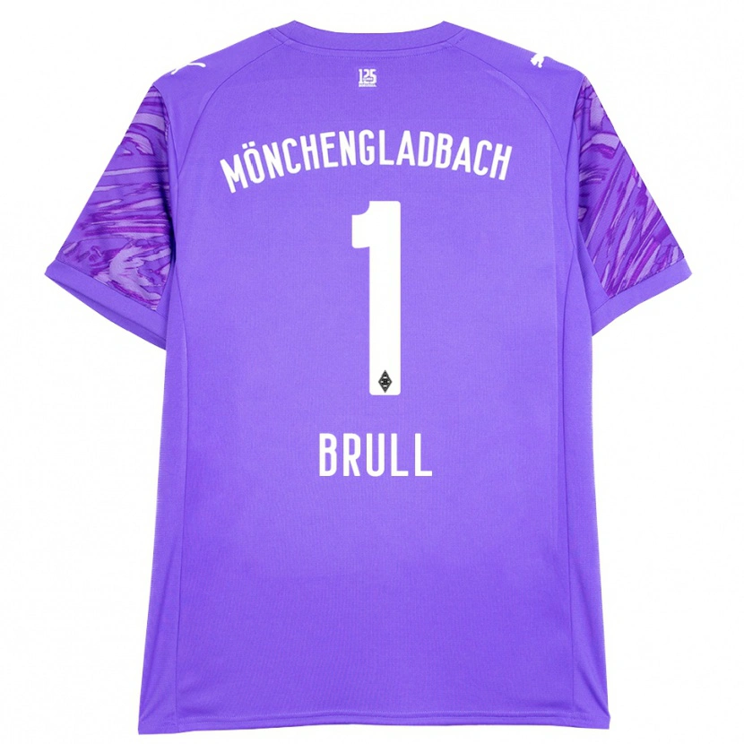 Danxen Mænd Maximilian Brüll #1 Lilla Hvid Målmandstrøje 2025/26 Trøje T-shirt