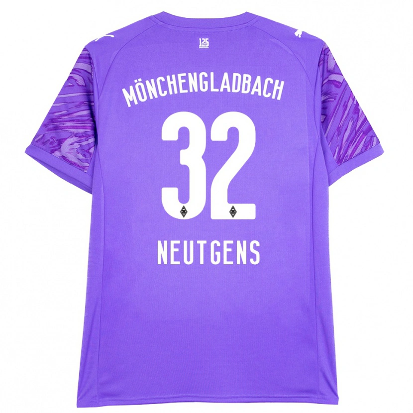 Danxen Mænd Maximilian Neutgens #32 Lilla Hvid Målmandstrøje 2025/26 Trøje T-shirt